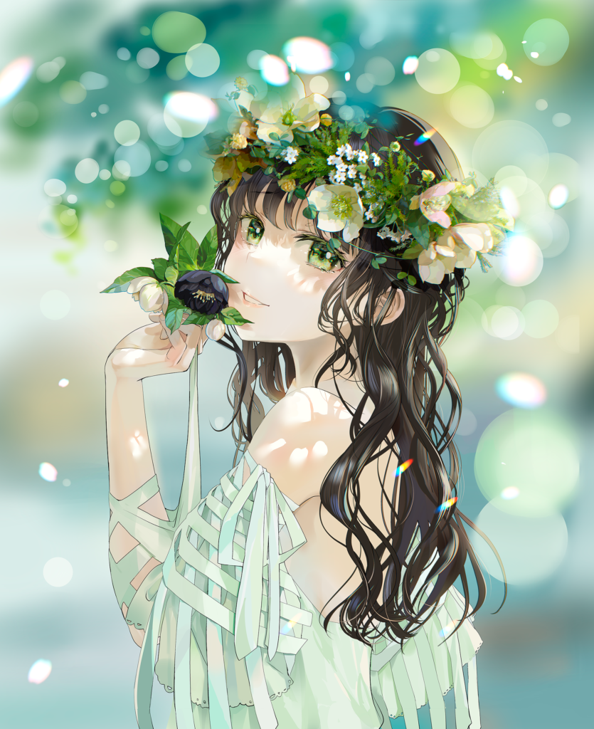 2024年　個展「花かんむりの少女たち」初出